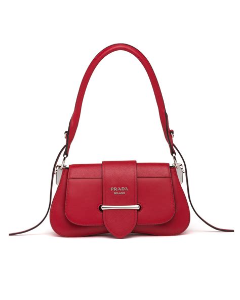 Fiery Red Prada Sidonie shoulder bag 